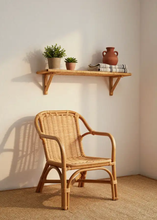 Inspirasi Rak Dinding Rotan — Demo per Buah